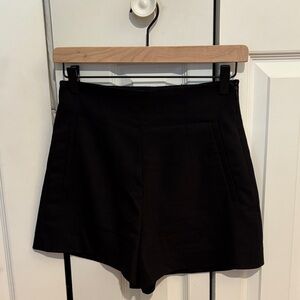 Zara High Waist Black Women's Shorts